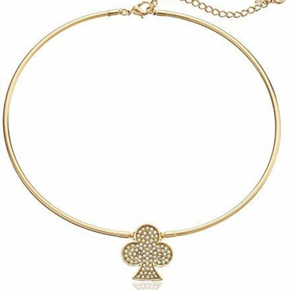 BETSEY JOHNSON CASINO ROYALE CLUBS COLLAR NECKLACE - Picture 1 of 2
